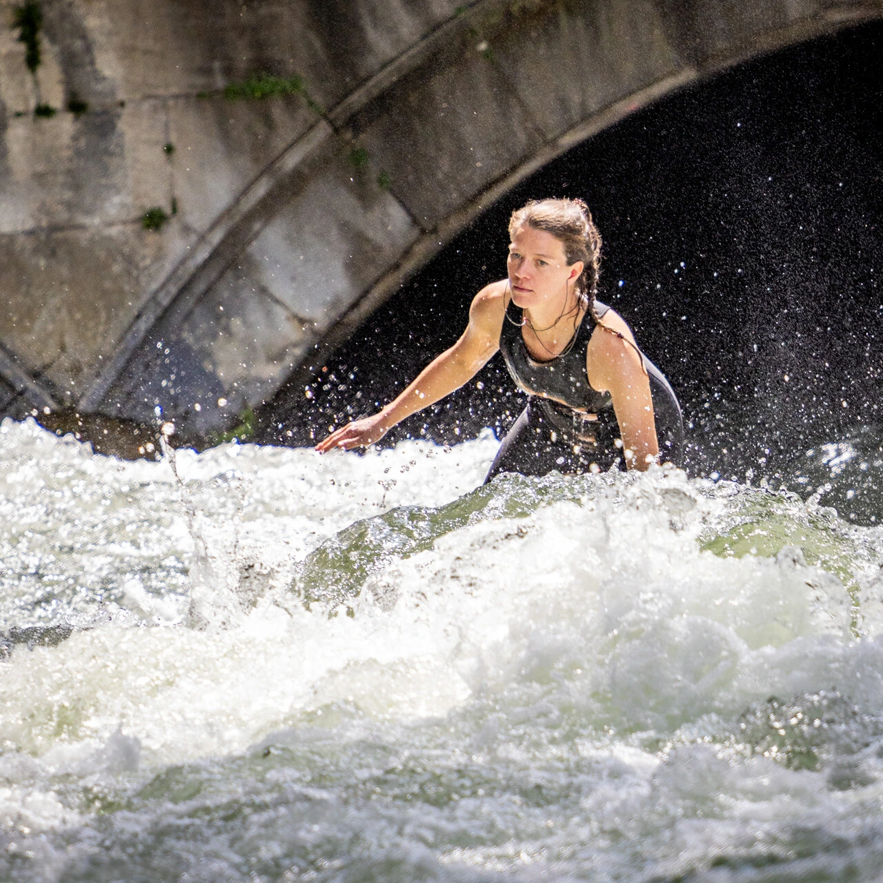 Surfen auf der Eisbachwelle